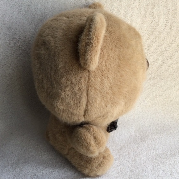 Unbranded Cute Plush Brown Big Head Teddy Bear Stuffed Animal Toy w Bow Tie - Picture 6 of 10